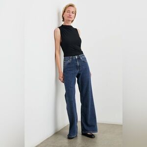 NWT Angeleno Wide Leg pebble blue size 32